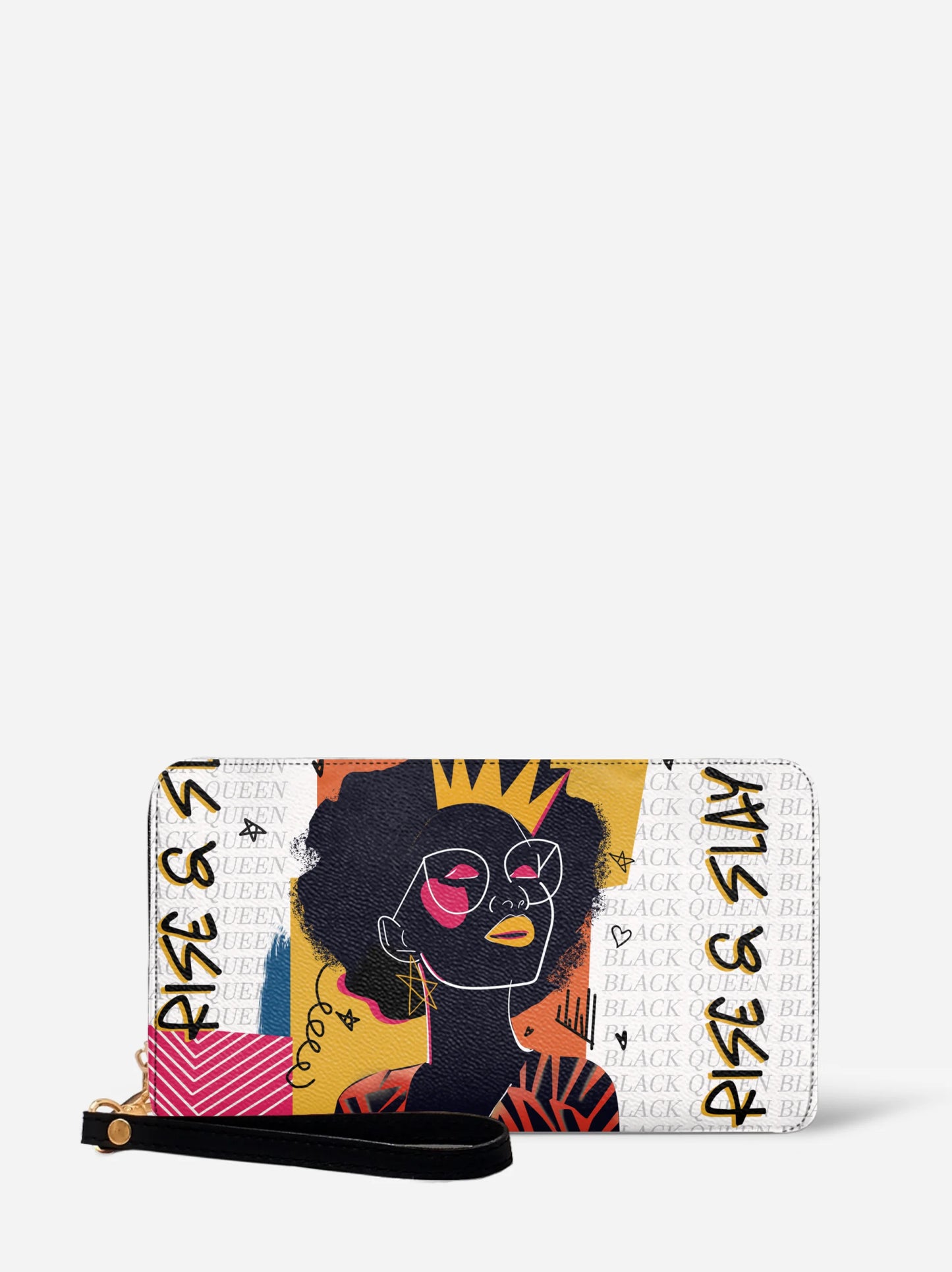 Melaniva Crowned Muse Satchel White Leather Wallet - Melaniva