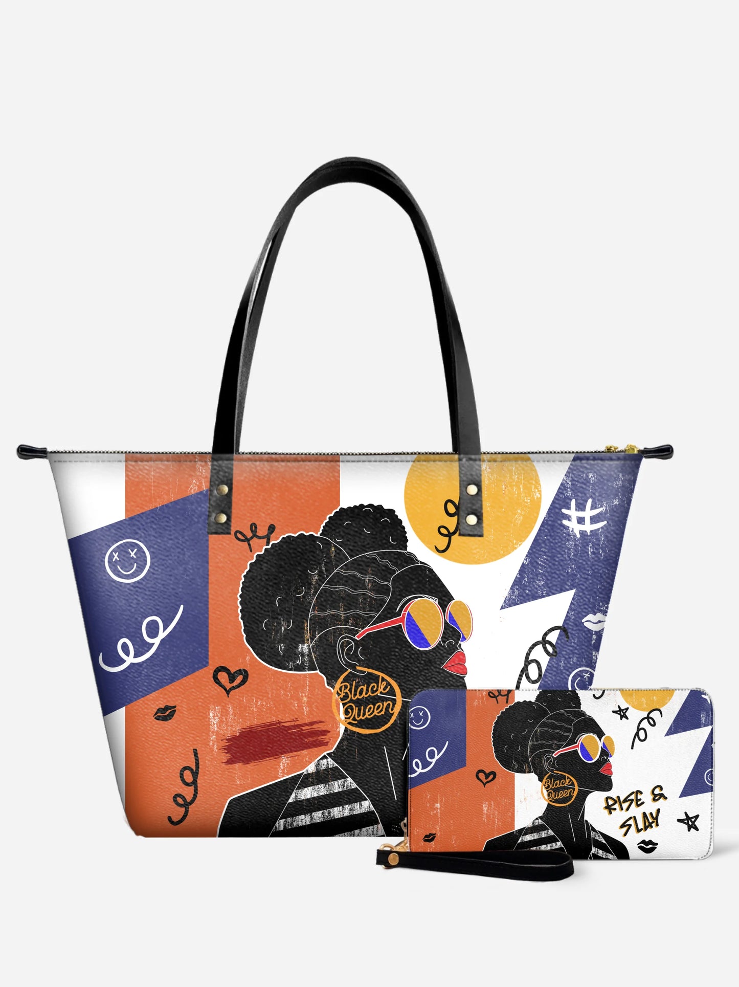 Melaniva Rise & Slay Satchel Leather Tote Bag Deal (FREE WALLET) - Melaniva