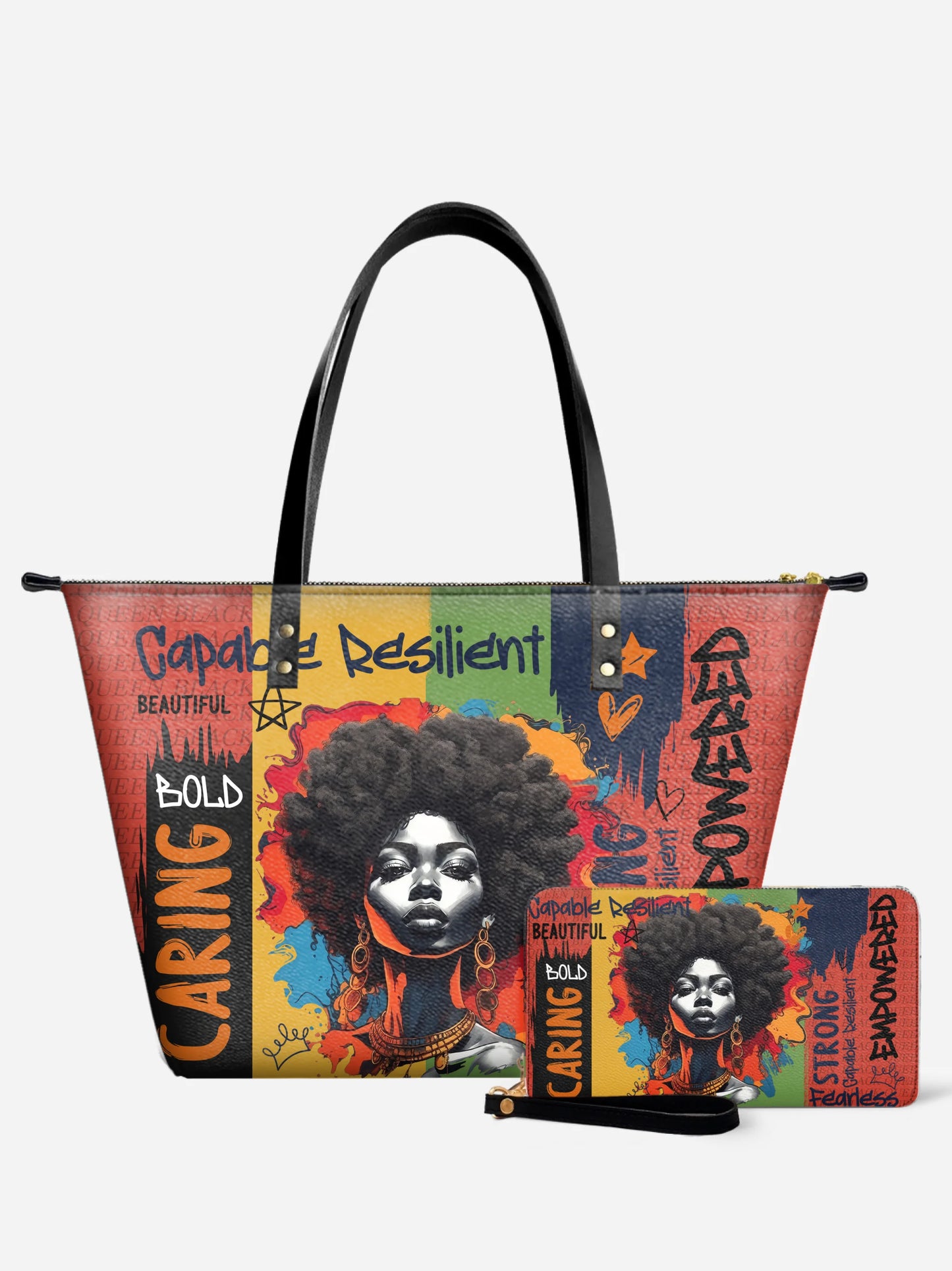 Melaniva Empowered Essence Red Leather Tote Bag Deal (FREE WALLET) - Melaniva