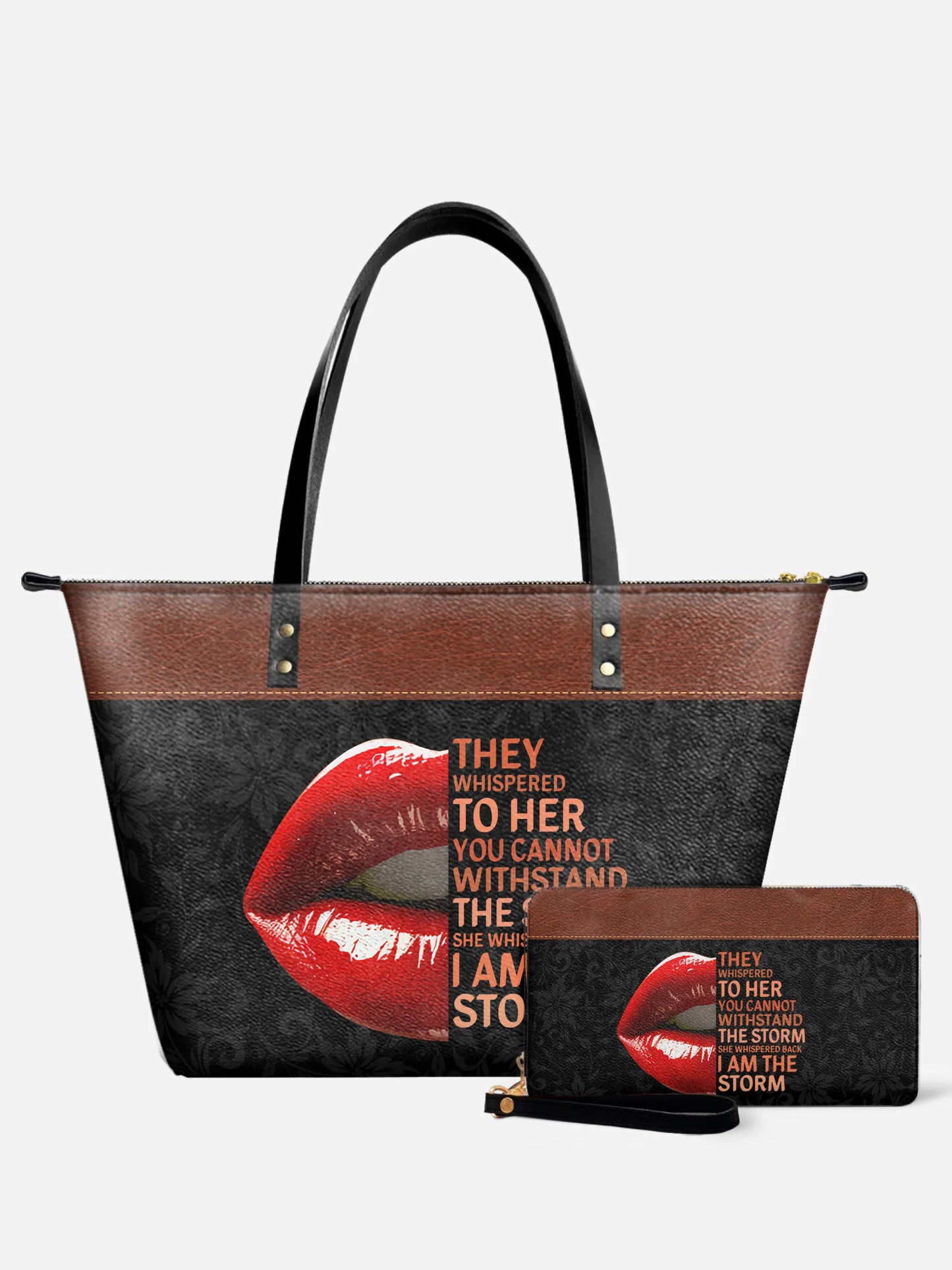 Melaniva Storm Kiss Leather Tote Bag Deal (FREE WALLET) - Melaniva