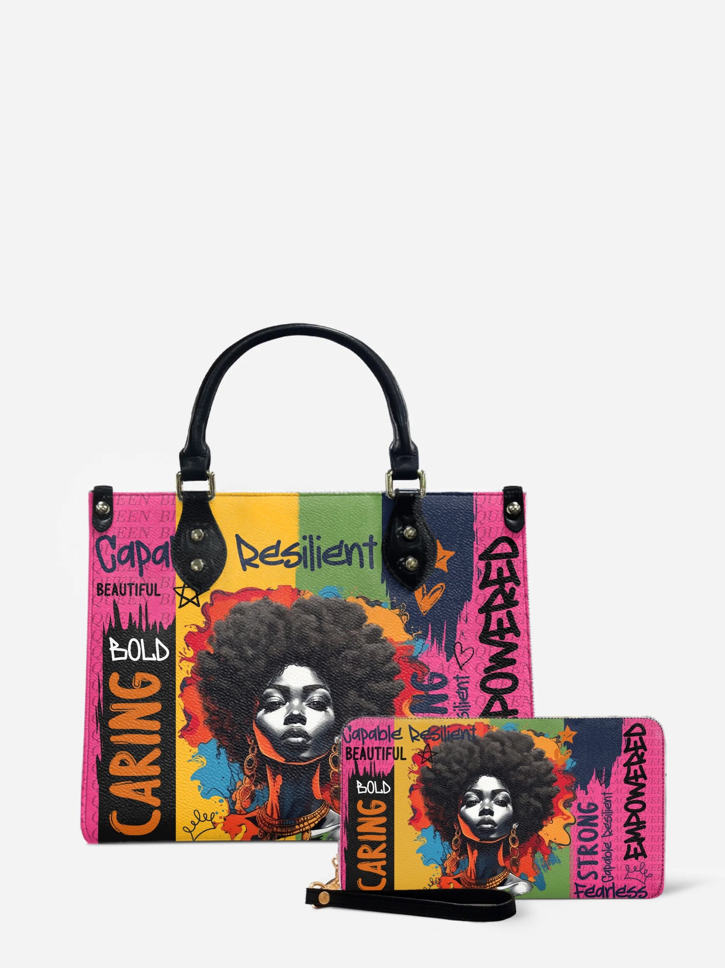 Melaniva Empowered Essence Pink Leather Handbag Deal (FREE WALLET) - Melaniva