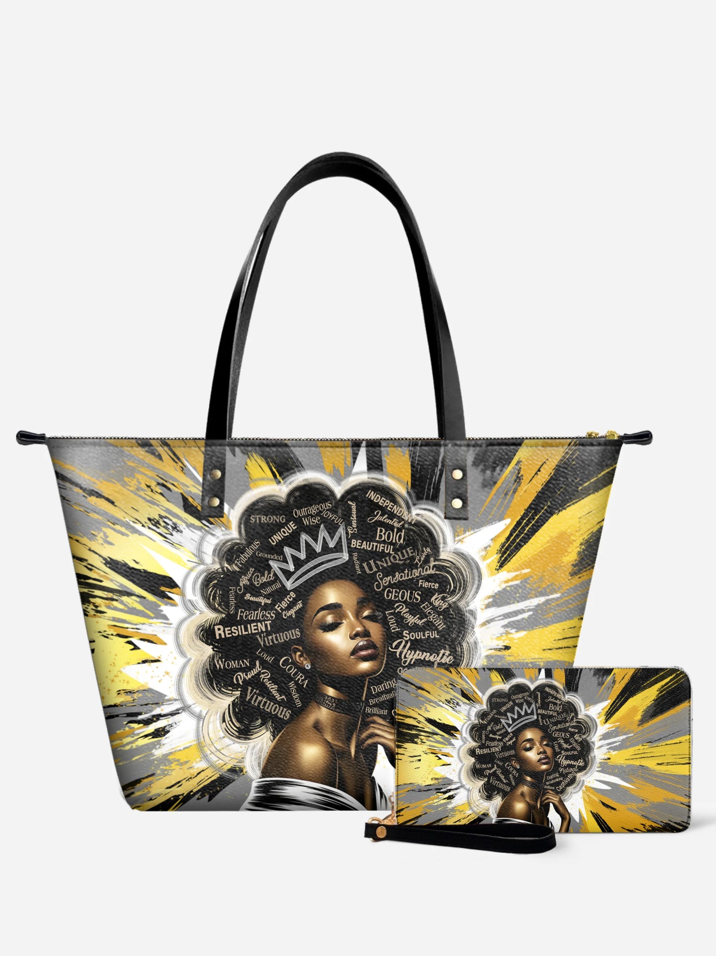 Melaniva Solar Halo Leather Tote Bag Deal (FREE WALLET) - Melaniva