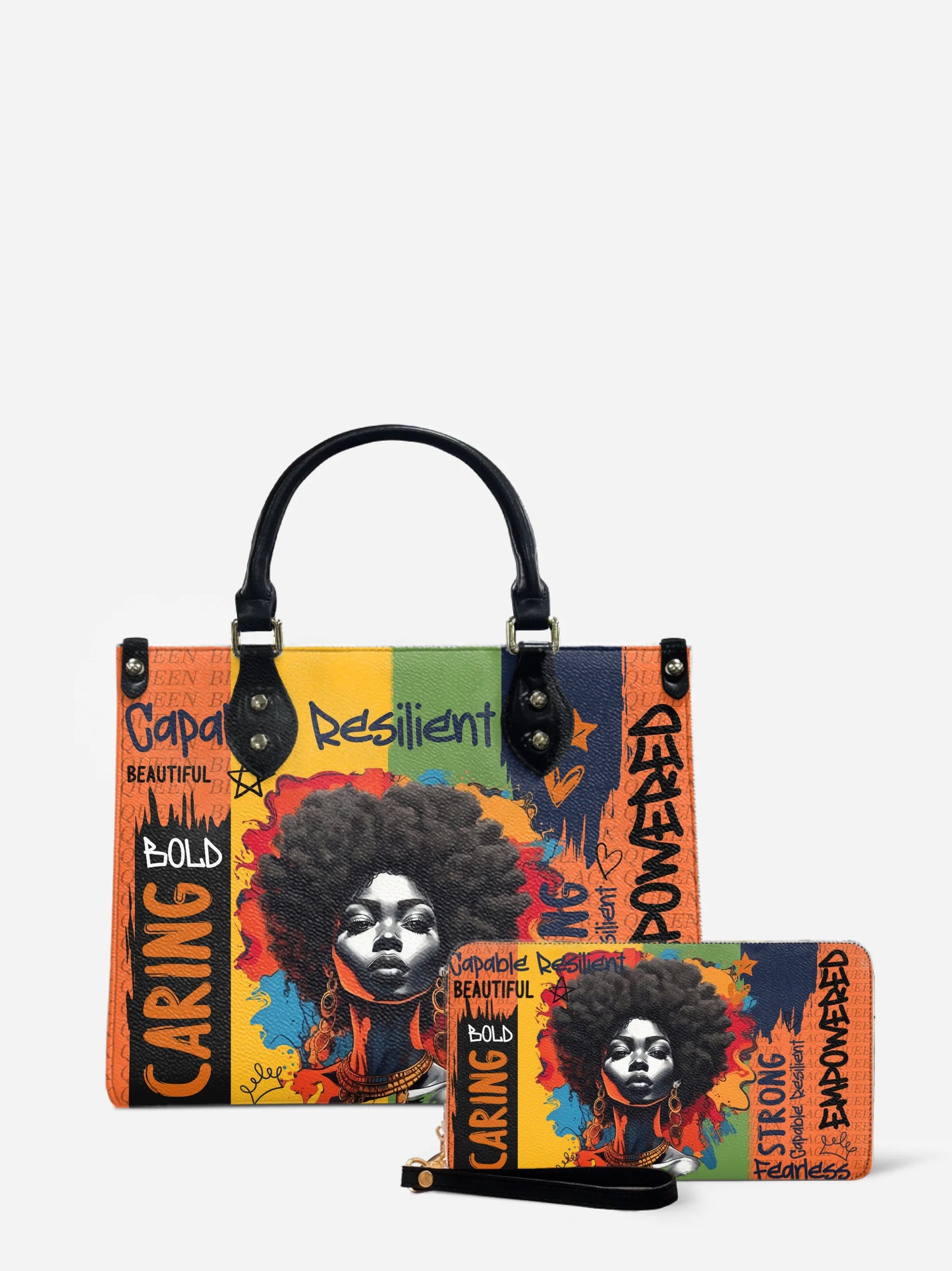 Melaniva Empowered Essence Orange Leather Handbag Deal - Melaniva