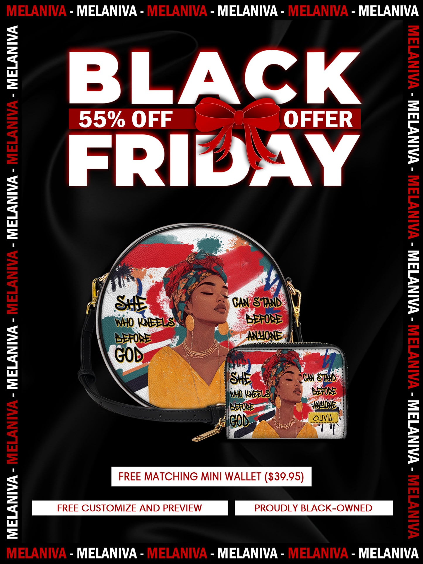 Melaniva Stand Fearless Faith Leather Circle Crossbag Deal