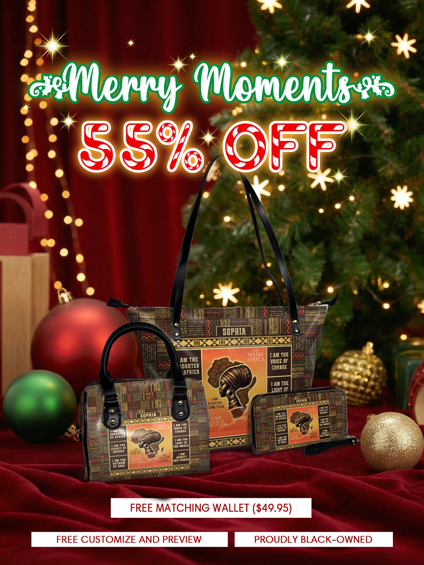 Melaniva “Mama Africa” Tote Bag The Perfect Trio