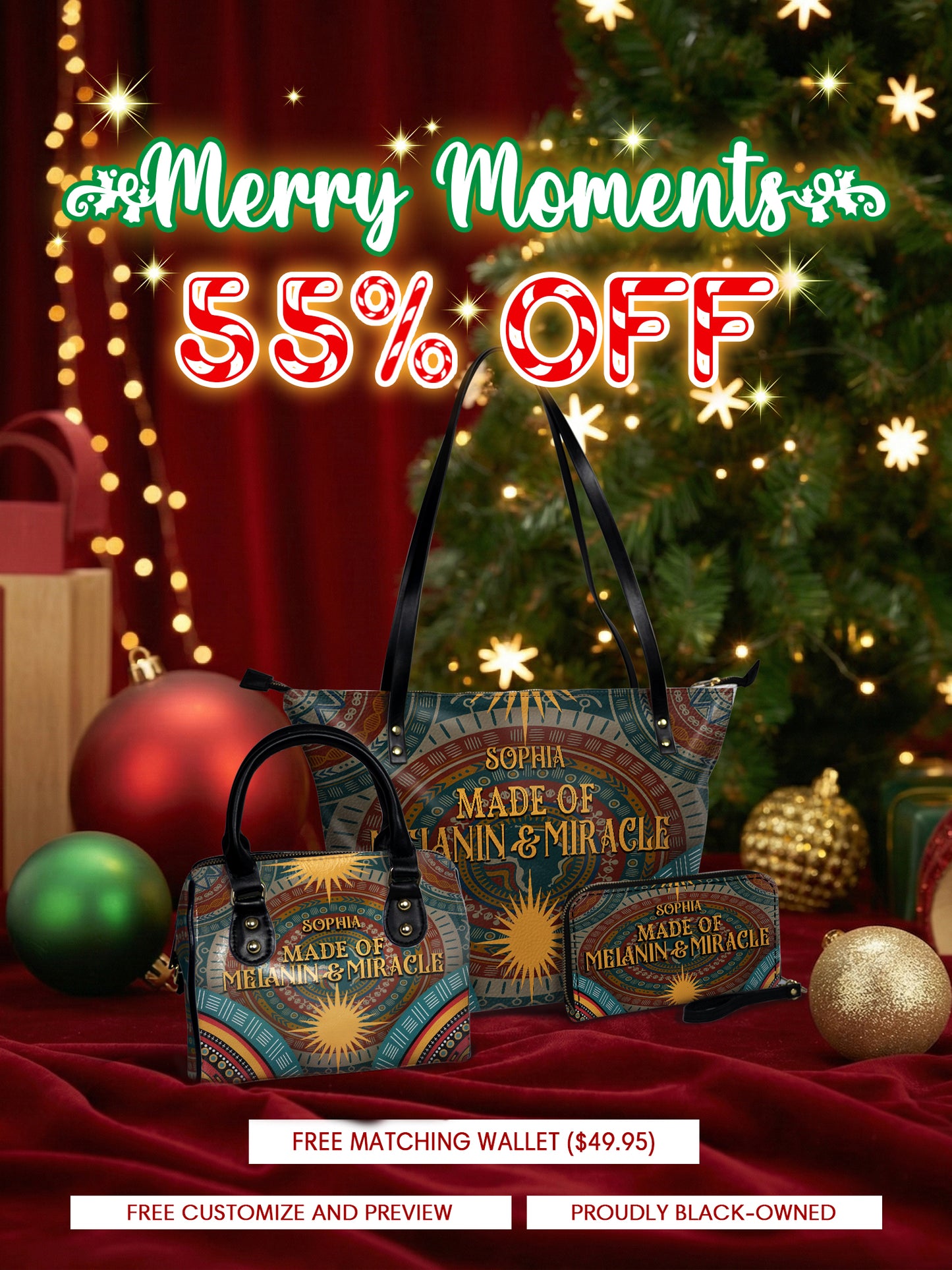 Melaniva “Melanin & Miracle” Tote Bag The Perfect Trio