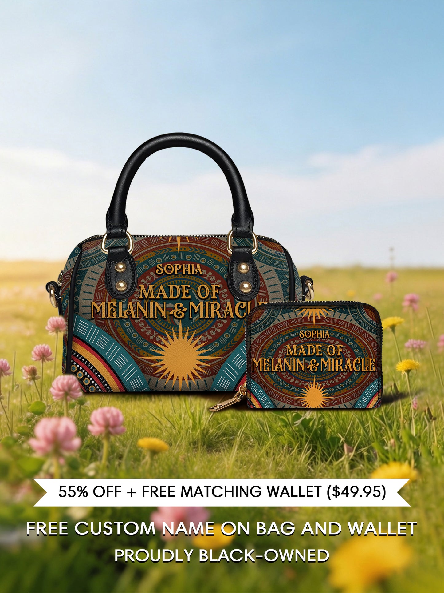 Melaniva “Melanin & Miracle” Leather Mini Satchel Deal - Melaniva