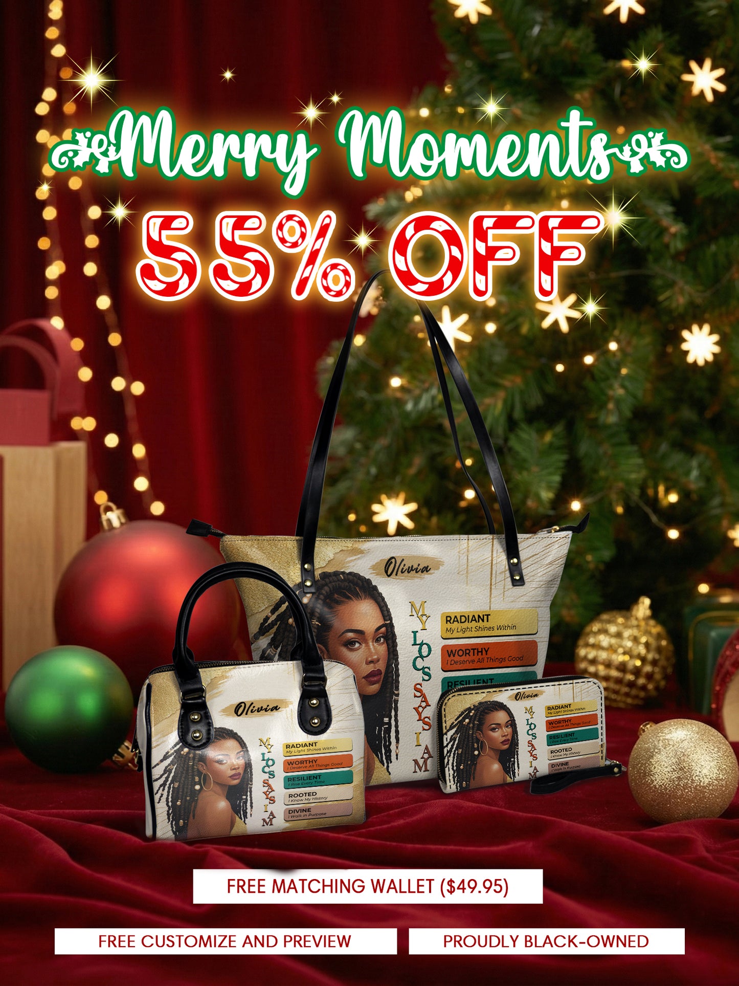 Melaniva “The Power of I Am” Tote Bag The Perfect Trio