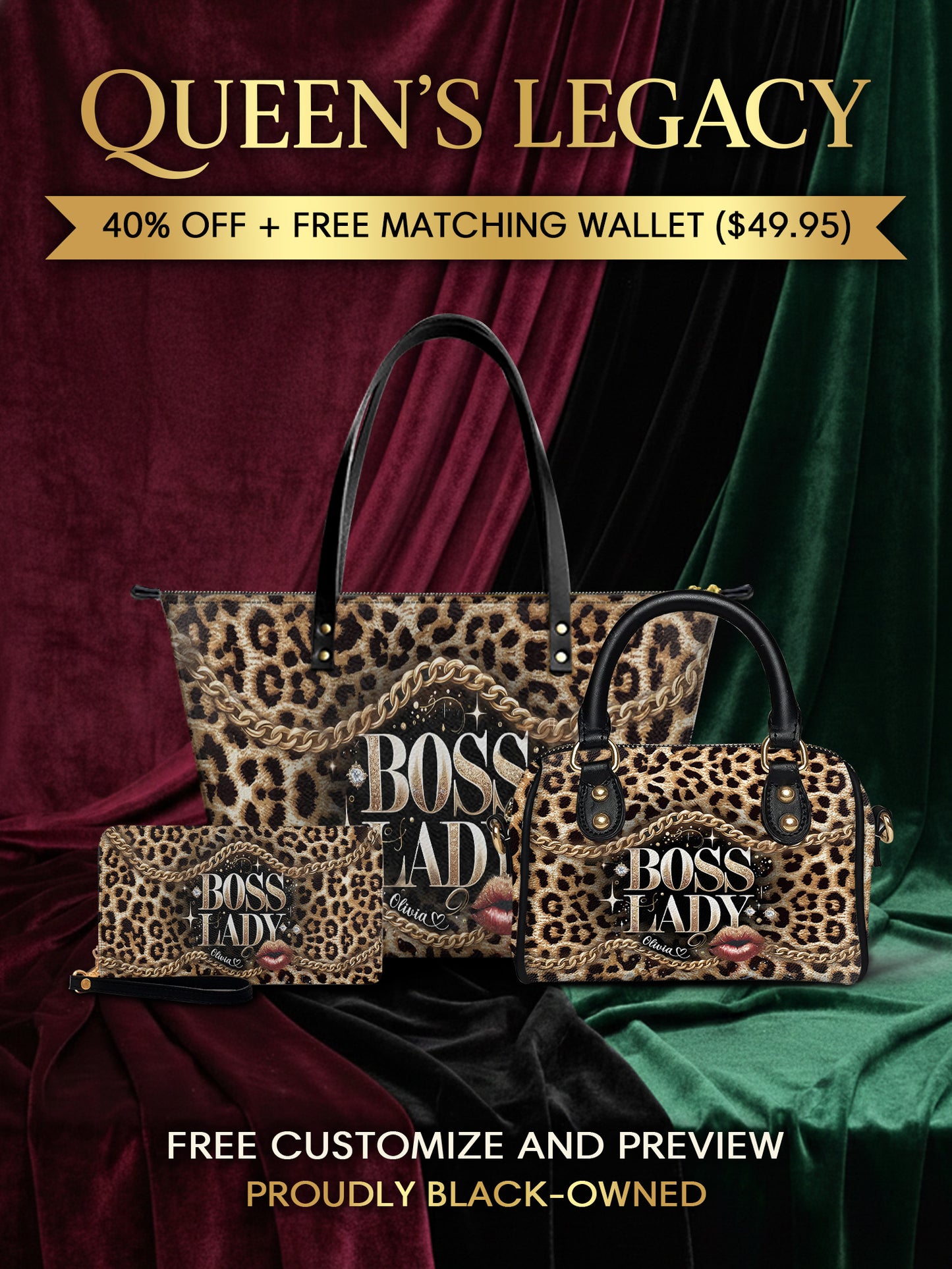 Melaniva “Boss Lady Signature” Tote Bag The Perfect Trio - Melaniva