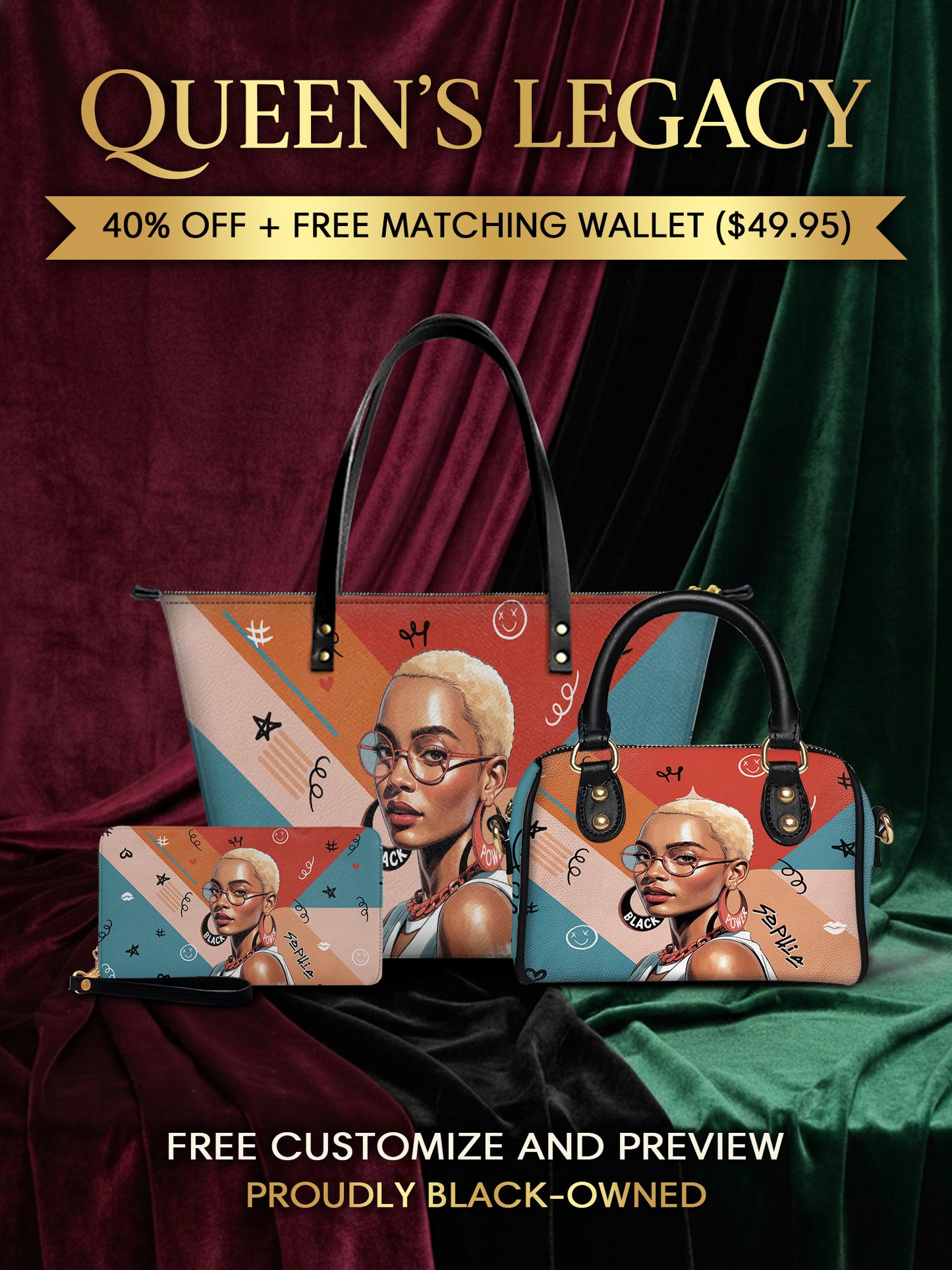 Melaniva "Your Vibe" Tote Bag The Perfect Trio - Melaniva