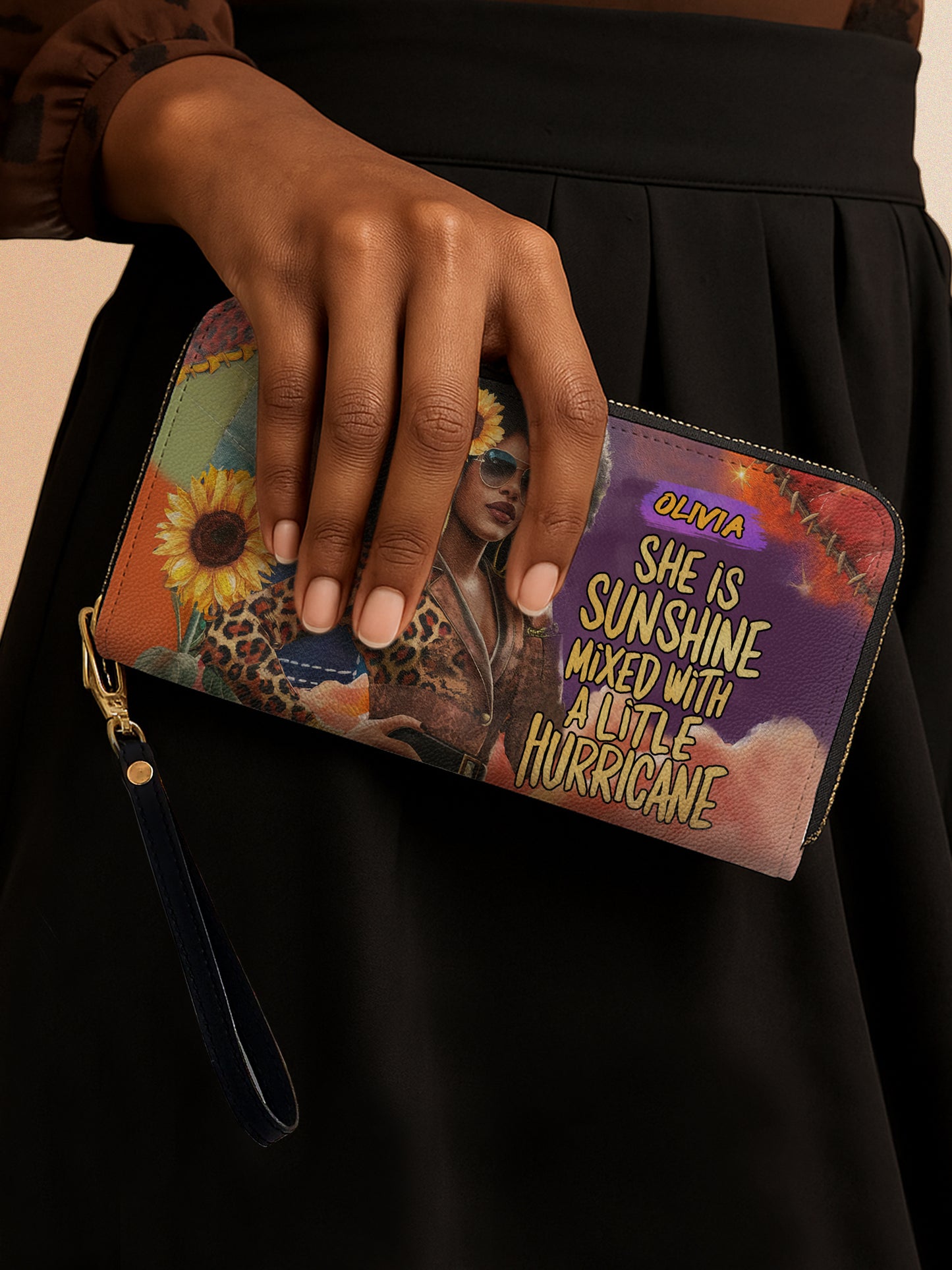 Melaniva Sun & Storm Leather Wallet