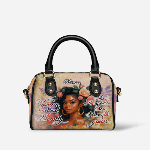 Melaniva Garden Beauty Woman Leather Mini Satchel