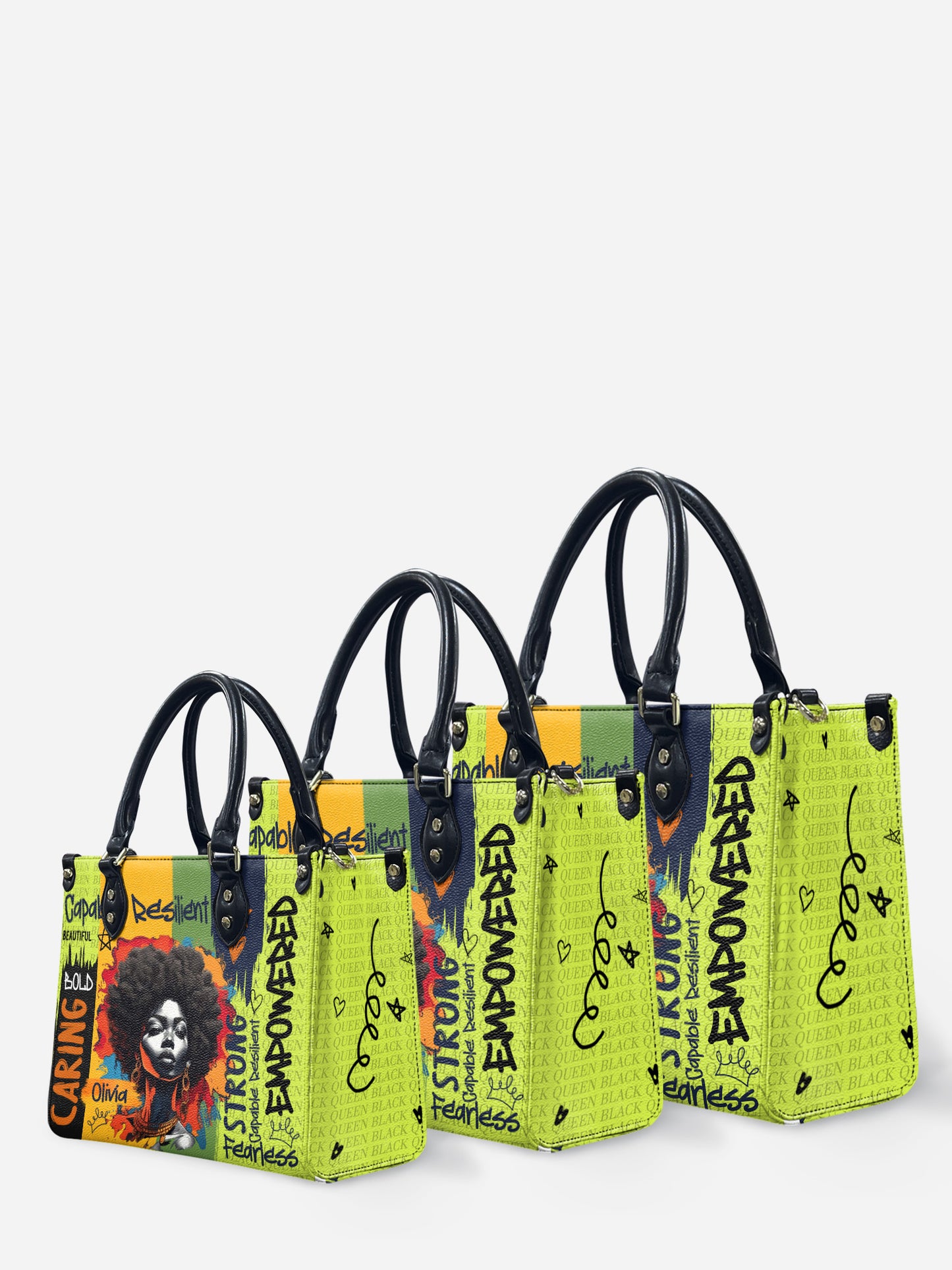 Melaniva Empowered Essence Lemon Lime Leather Handbag Deal