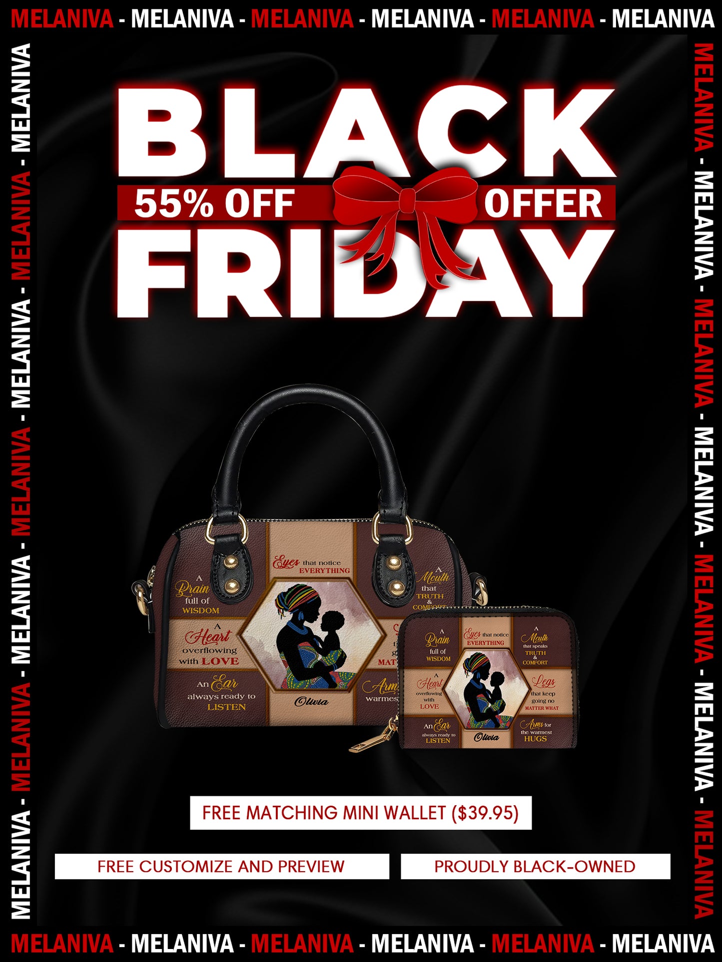 Melaniva Mother’s Essence Luxury Leather Mini Satchel Deal