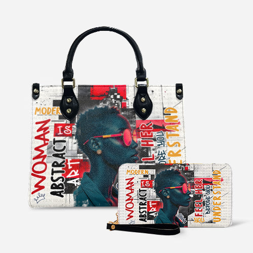 Melaniva Graffiti Art Purse Afrocentric Abstract Woman Handbag Deal - Melaniva