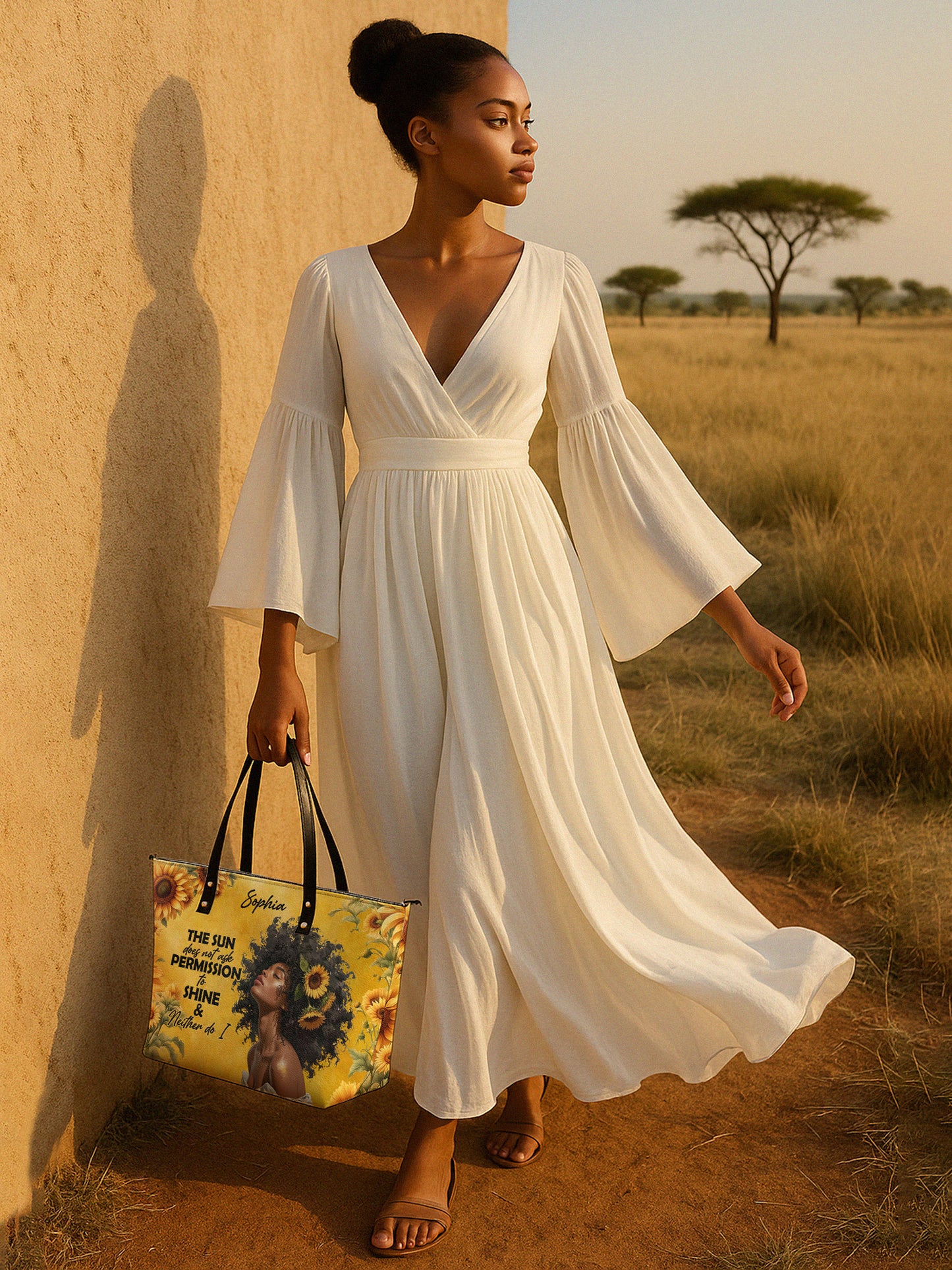 Melaniva Sunlit Crown Leather Tote Bag Deal (FREE WALLET)