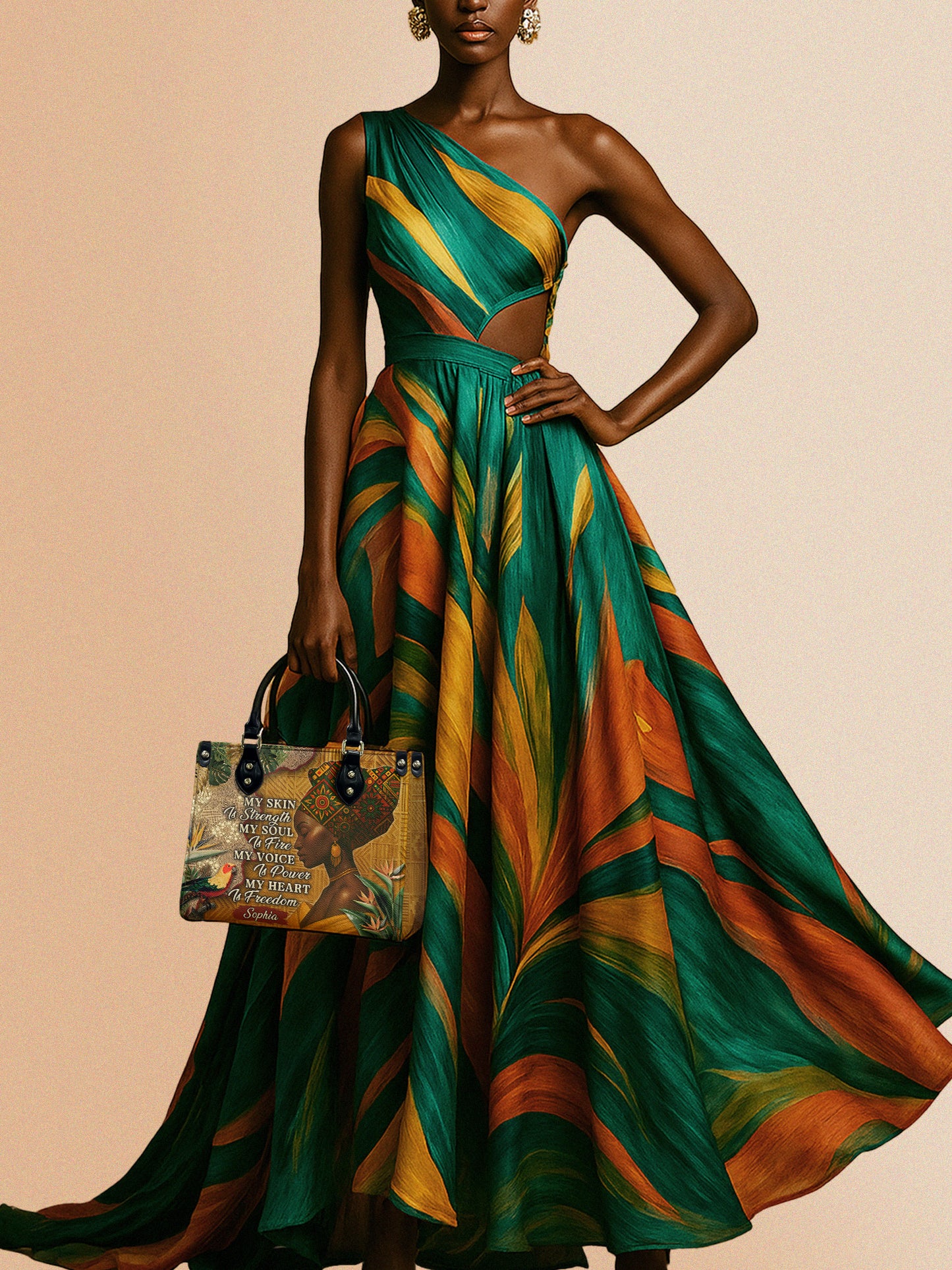 Melaniva Tropical Spirit Leather Handbag Deal