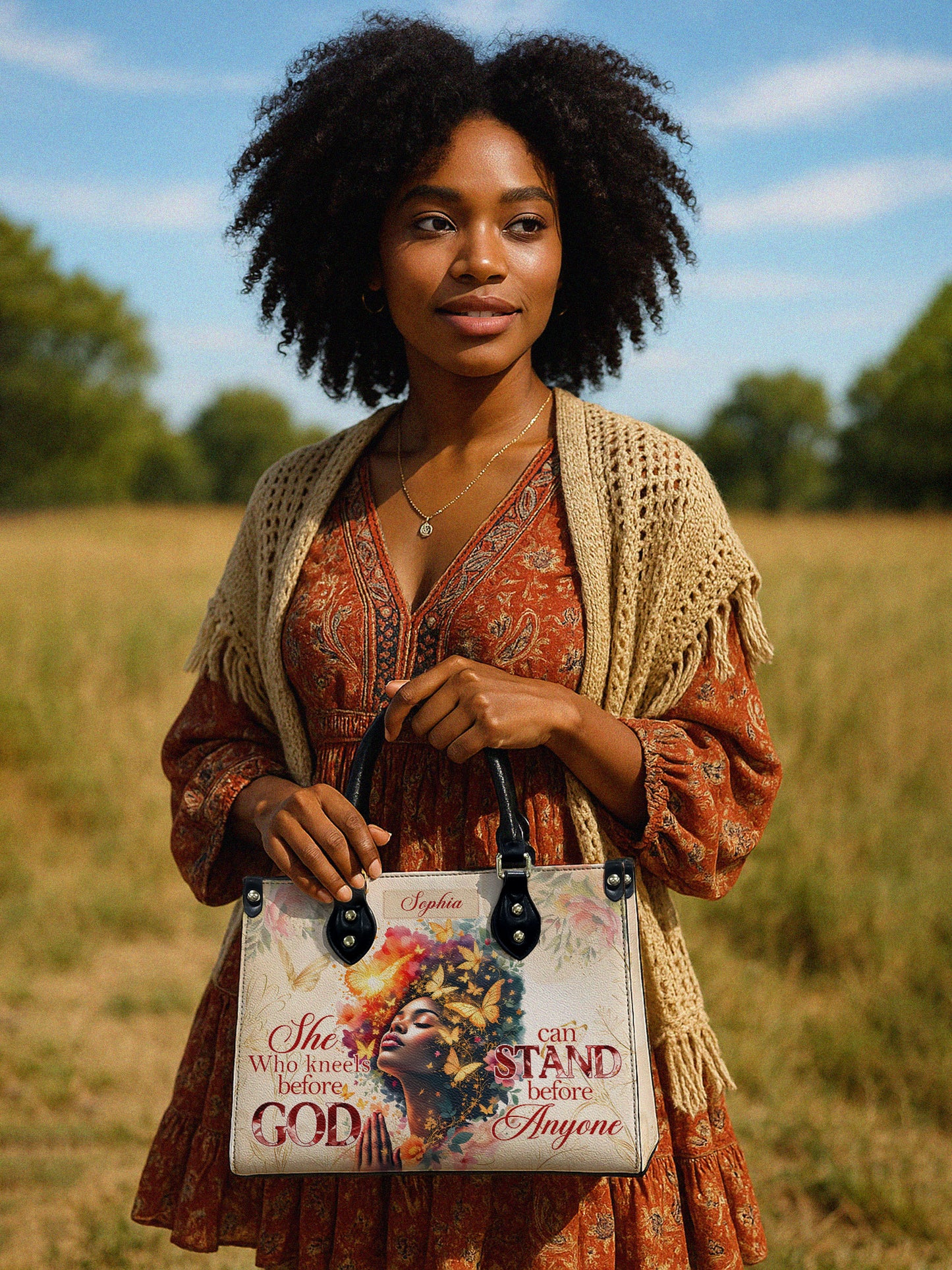 Melaniva Power of Prayer Leather Handbag Deal