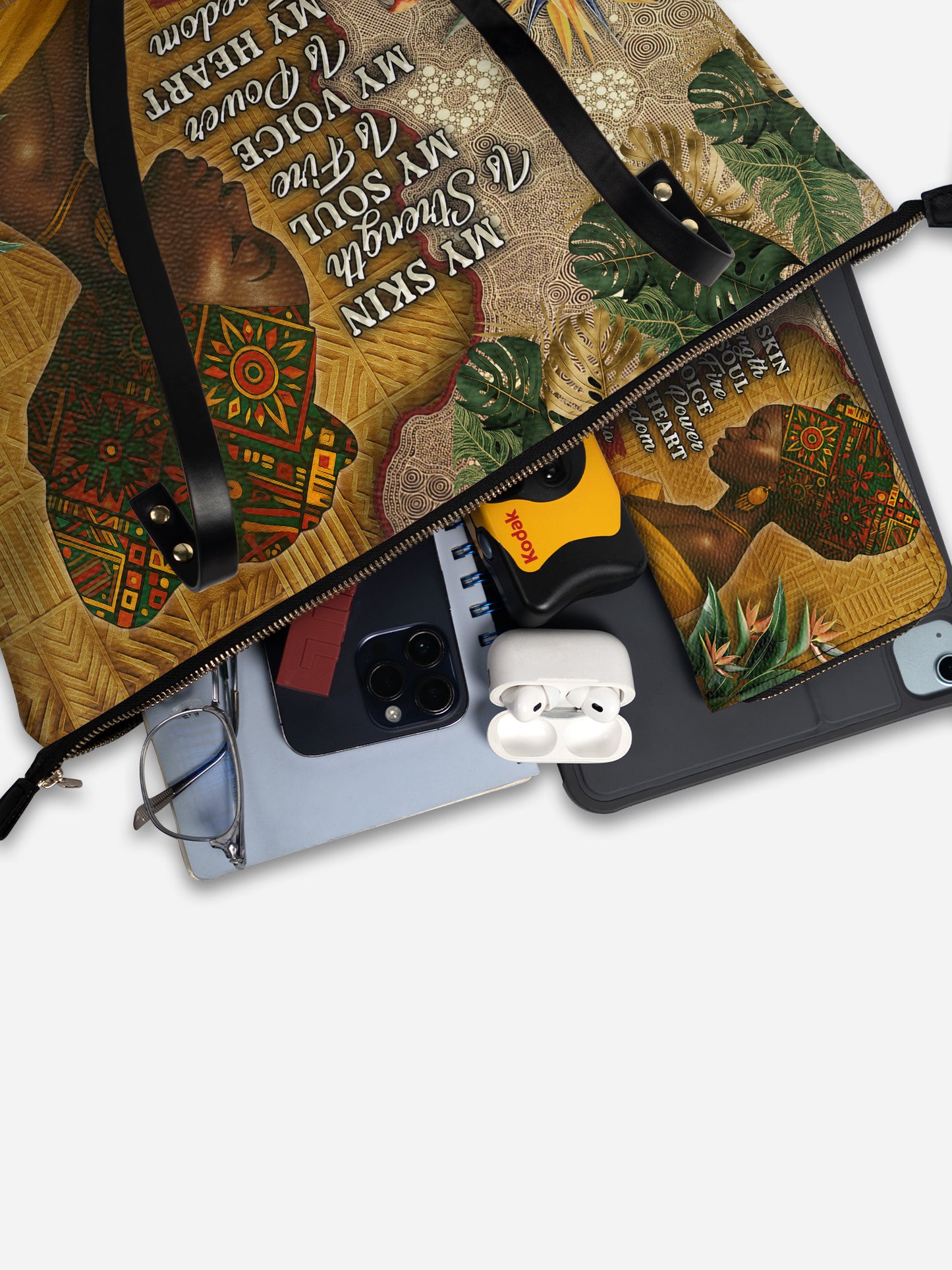 Melaniva Tropical Spirit Leather Totebag Deal