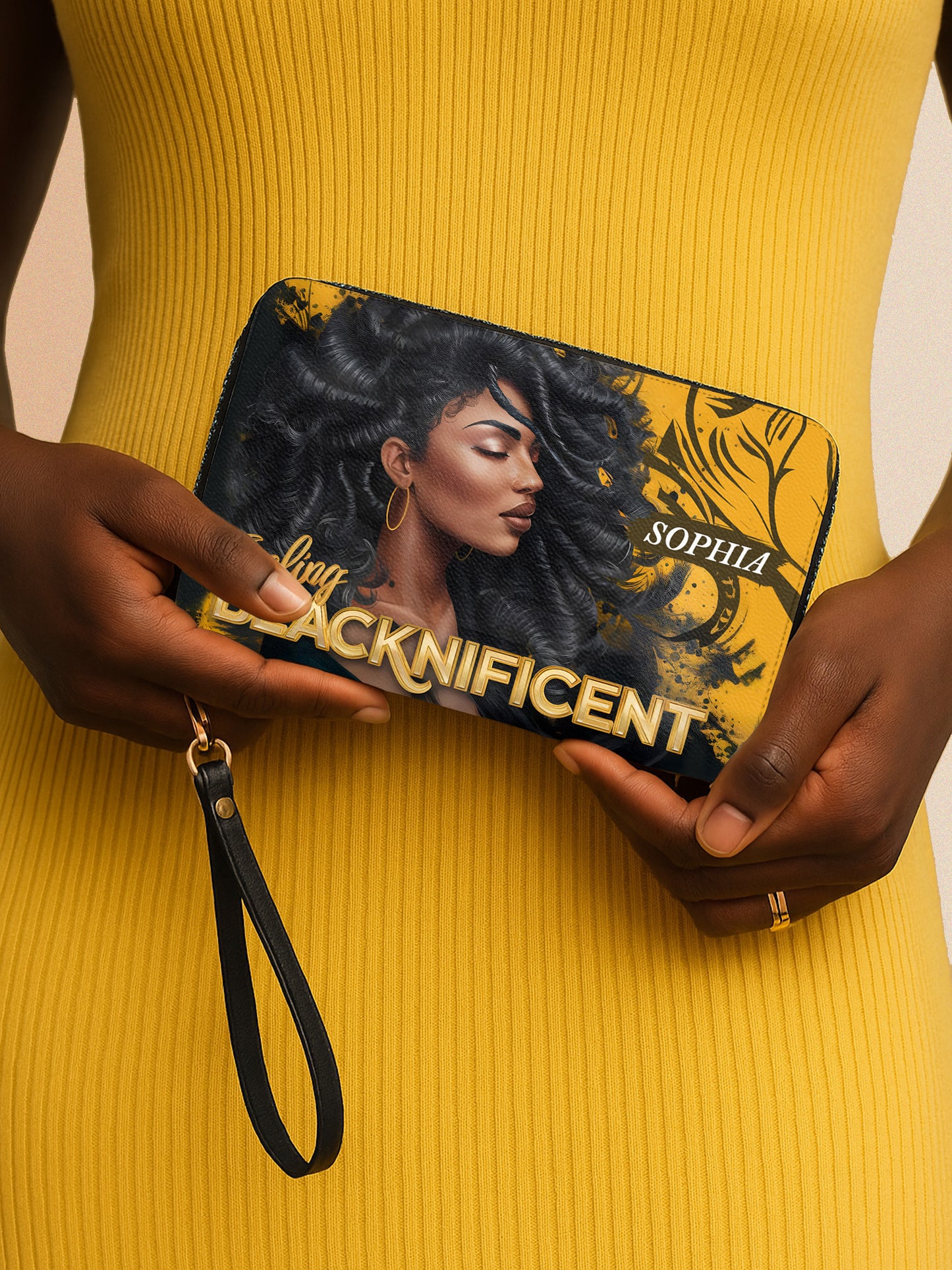 Melaniva Blacknificent Aura Leather Long Wallet (ONLY $5.99)
