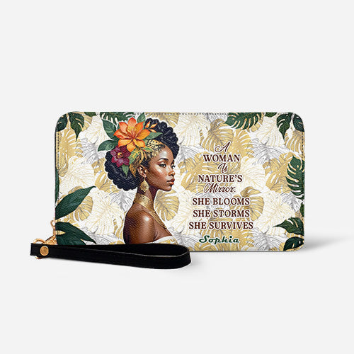 Melaniva Eternal Blossom Leather Wallet