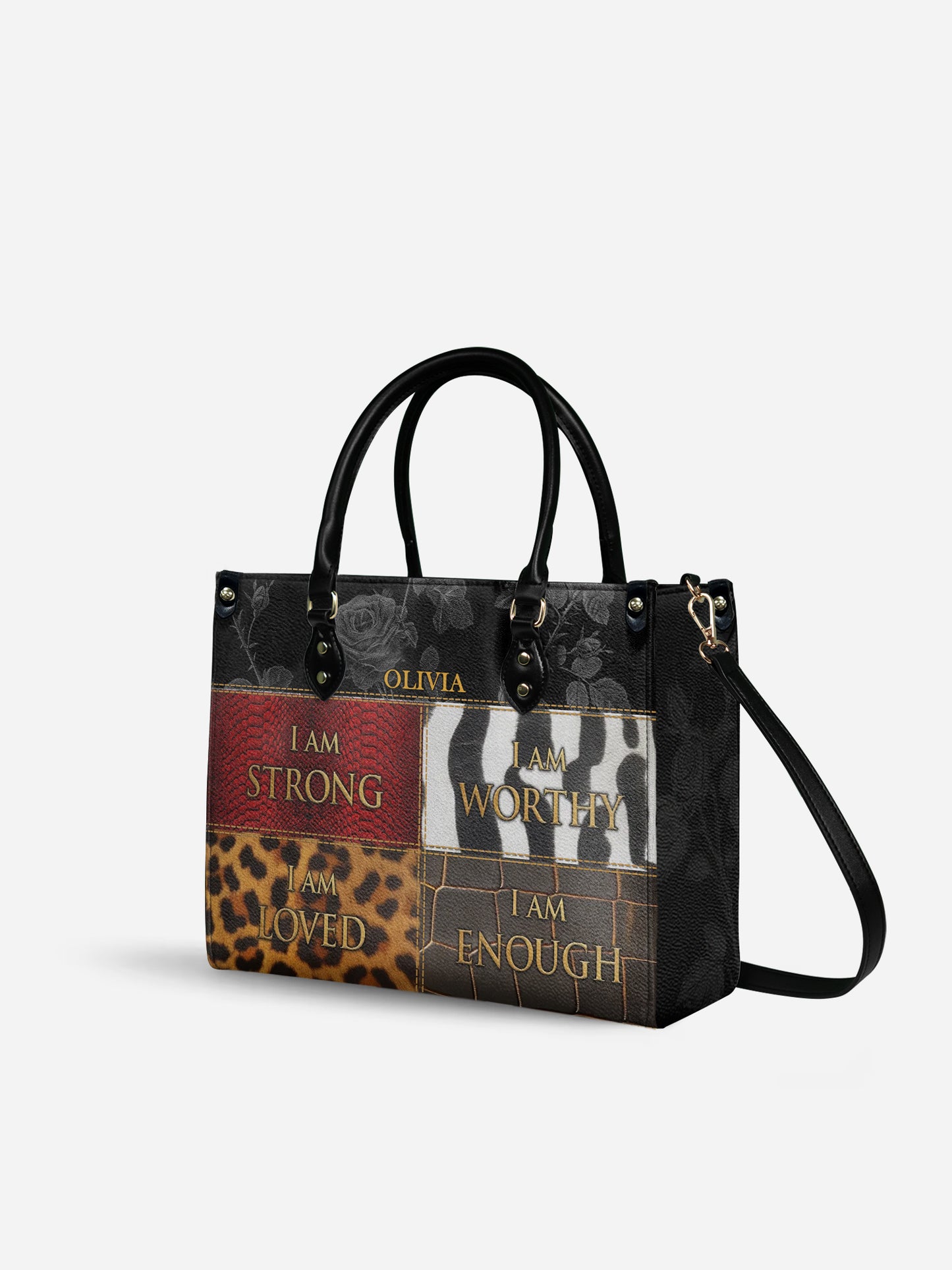 Melaniva Patchwork of Power Leather Handbag Deal (FREE WALLET)