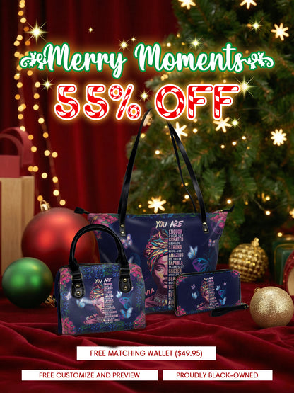 Melaniva "Declaration of You" Tote Bag The Perfect Trio