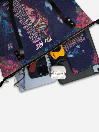 Melaniva Declaration of You Leather Tote Bag Deal (FREE WALLET)