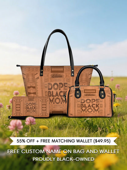 Melaniva "Dope Mom" Tote Bag The Perfect Trio - Melaniva