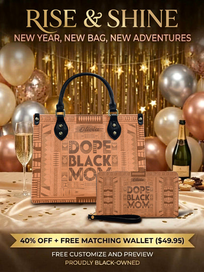 Melaniva Dope Mom Leather Handbag Deal (FREE WALLET)