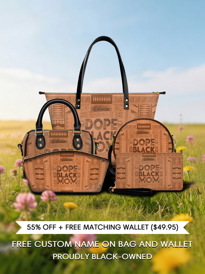 Melaniva "Dope Mom" Tote Bag The Lucky Bundle - Melaniva