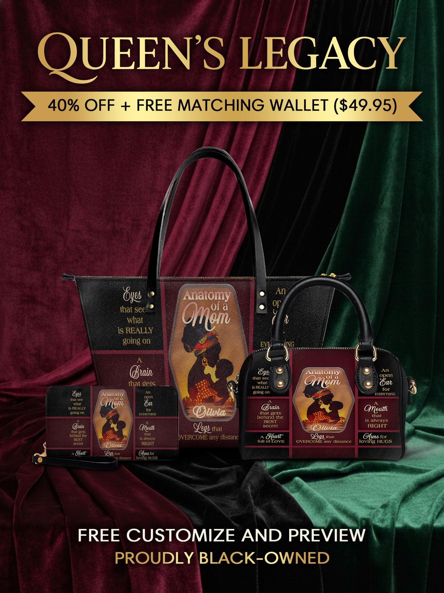 Melaniva "Mother’s Blueprint" Tote Bag The Perfect Trio - Melaniva