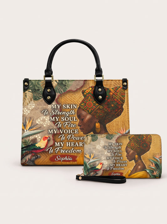 Melaniva Tropical Spirit Leather Handbag Deal