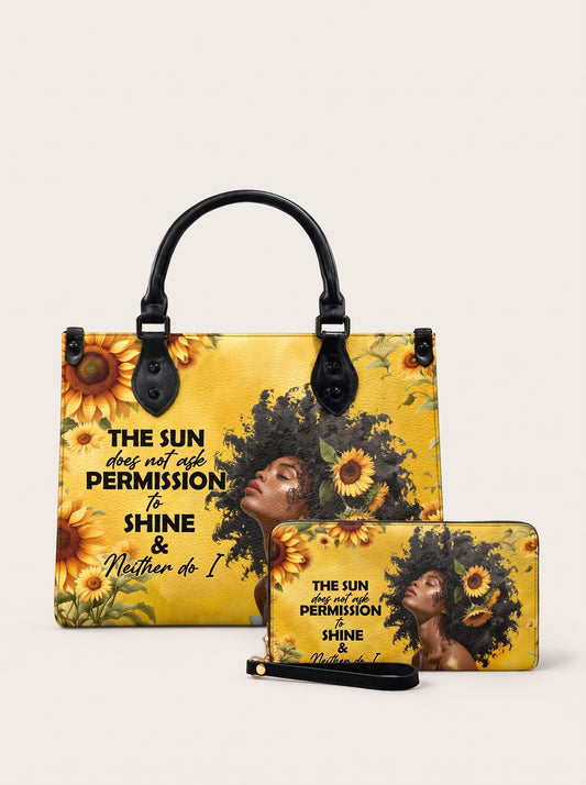 Melaniva Sunlit Crown Leather Handbag Deal (FREE WALLET)
