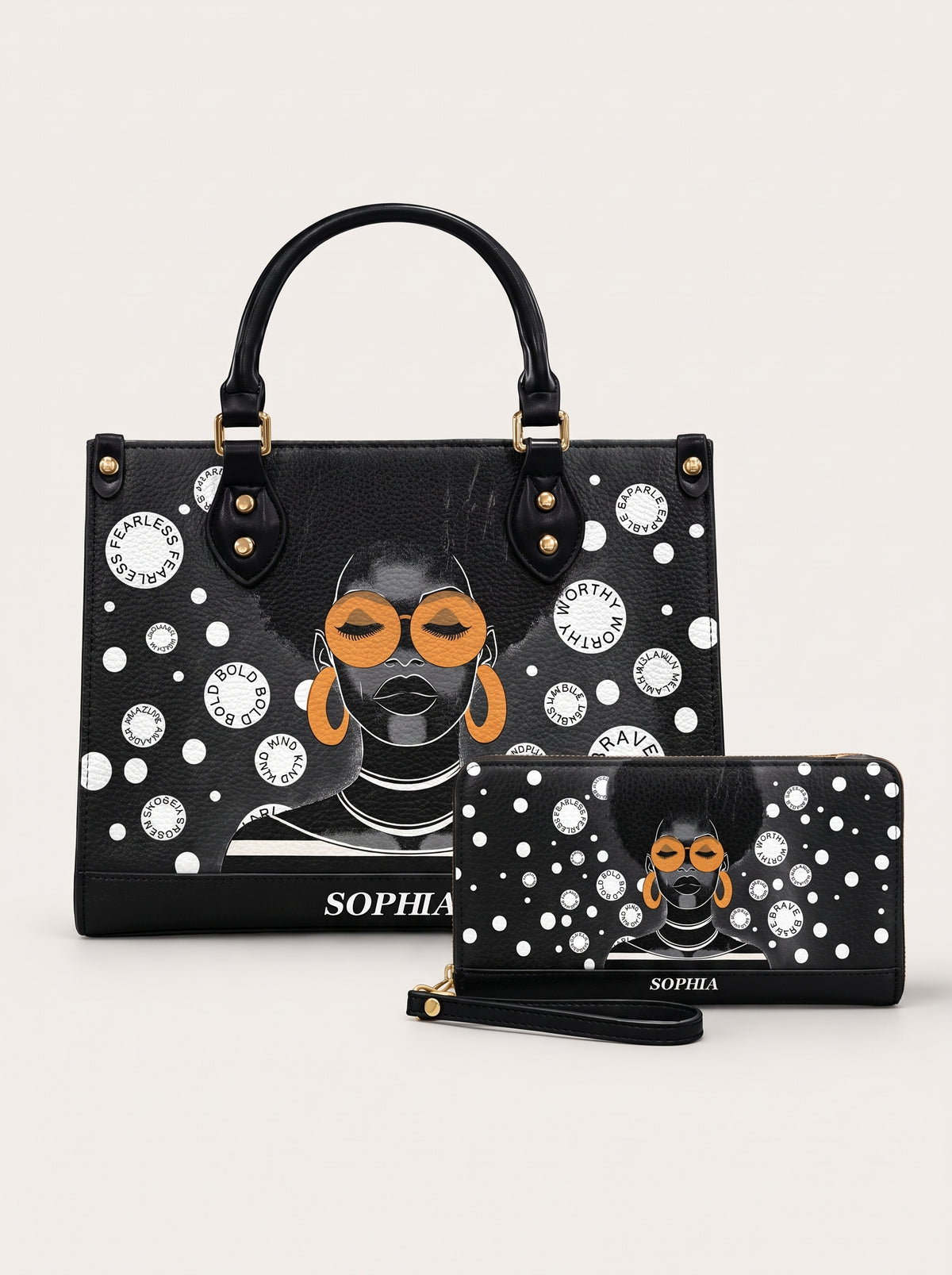 Melaniva Circle of Strength Leather Handbag Deal (FREE WALLET)