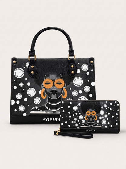Melaniva Circle of Strength Leather Handbag Deal (FREE WALLET)