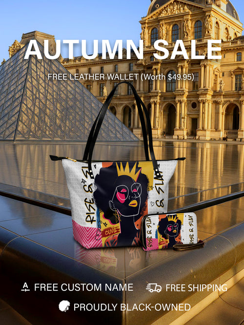 Melaniva Crowned Muse Satchel White Leather Tote Bag Deal (FREE WALLET)