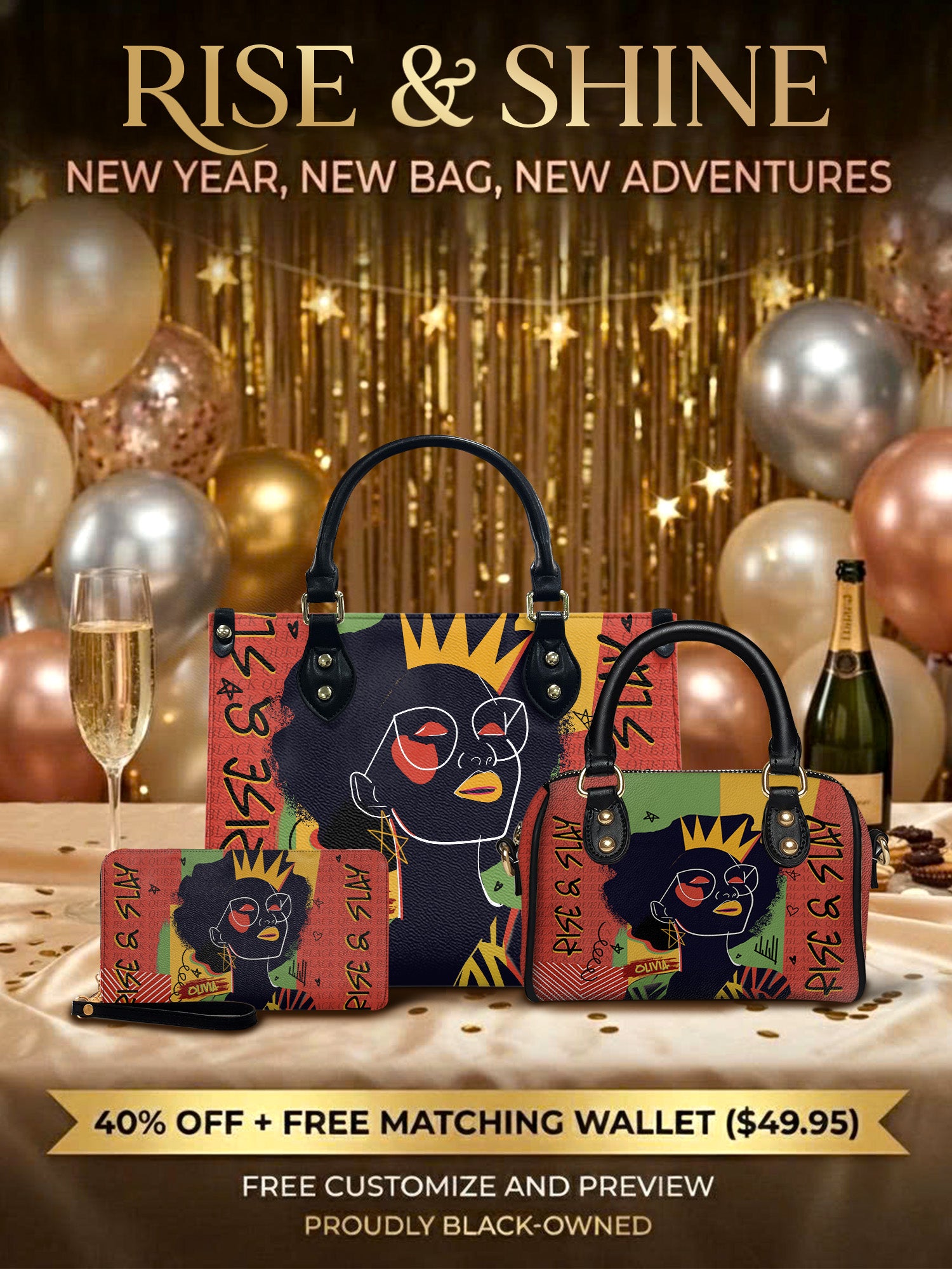 Melaniva "Crowned Muse Red" The Perfect Trio - Melaniva