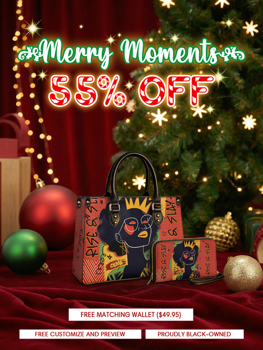 Melaniva Crowned Muse Satchel Red Handbag Deal (FREE WALLET)