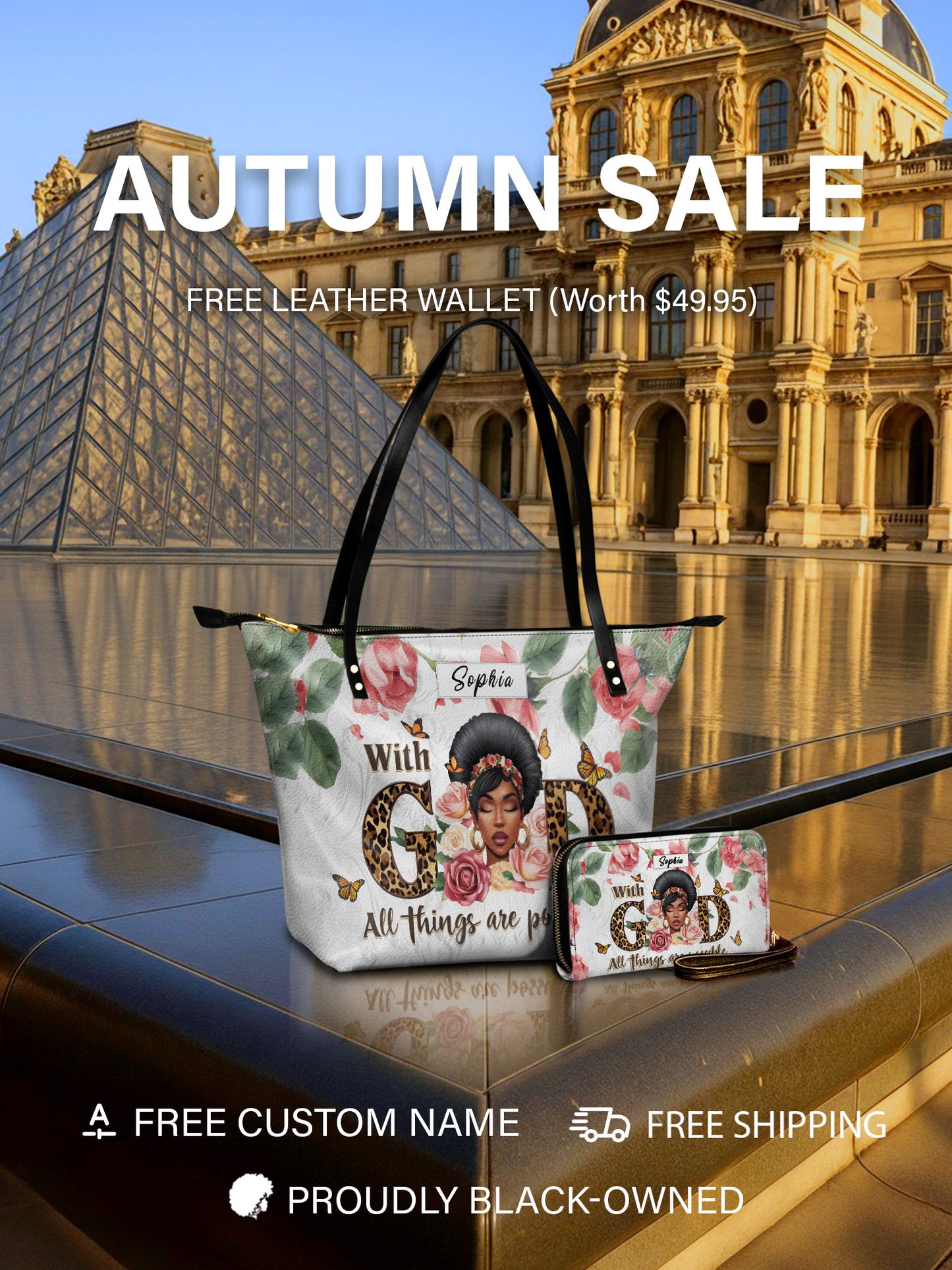 Melaniva Divine Possibility Leather Tote Bag Deal (FREE WALLET)