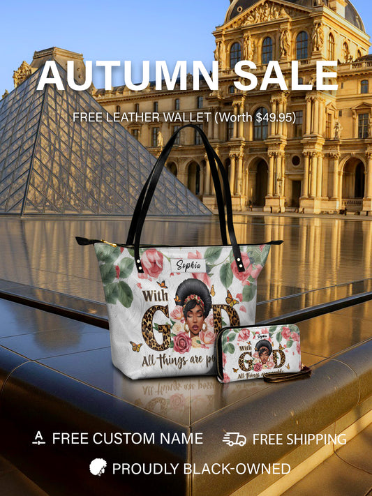 Melaniva Divine Possibility Leather Tote Bag Deal (FREE WALLET)
