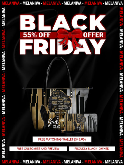 Melaniva Divine Identity Leather Tote Bag Deal (FREE WALLET)