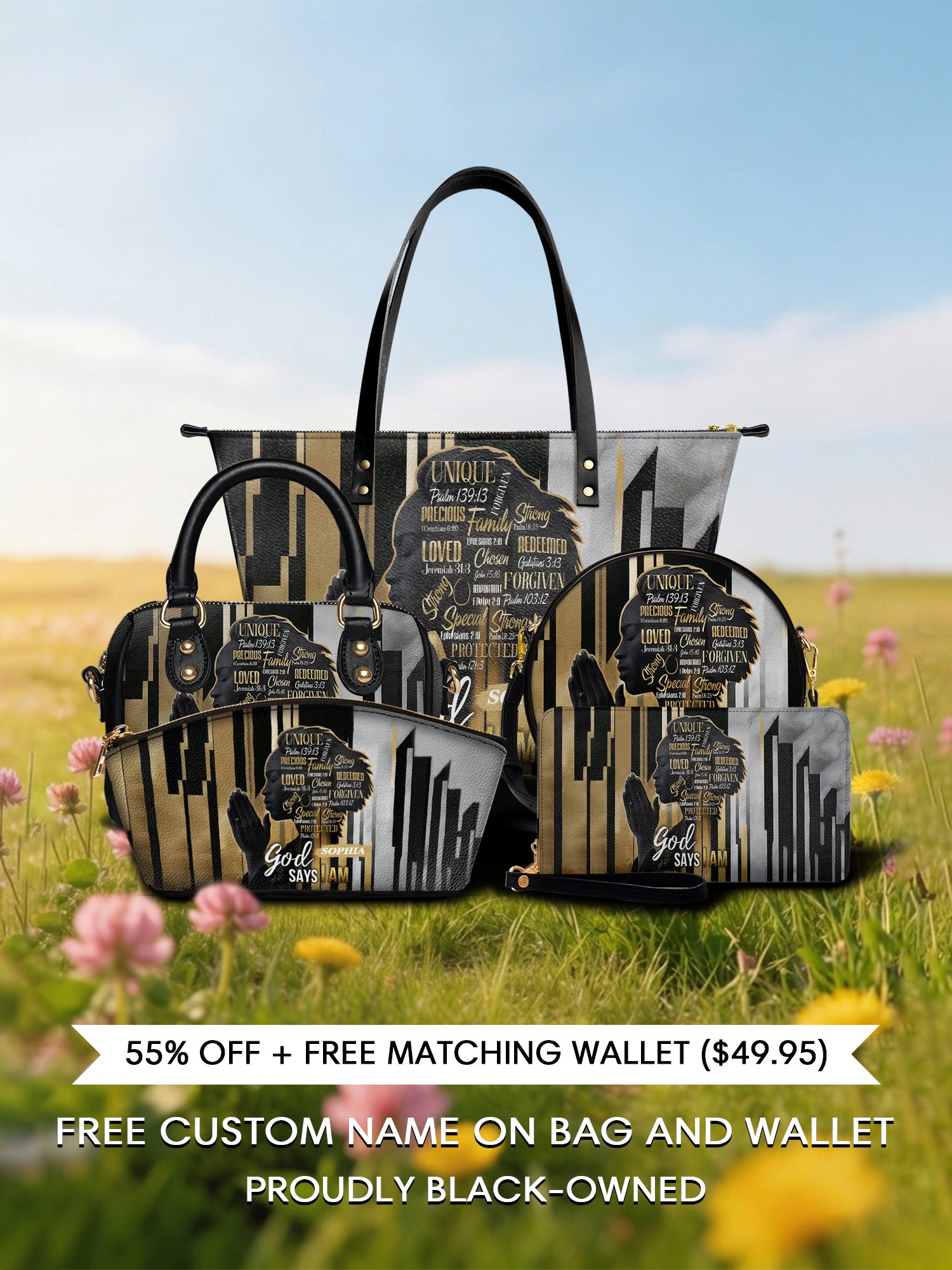 Melaniva "Divine Identity" Tote Bag The Lucky Bundle - Melaniva