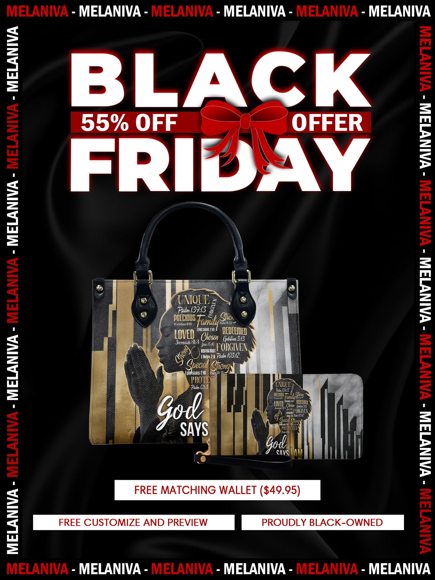 Melaniva Divine Identity Leather Handbag Deal (FREE WALLET)