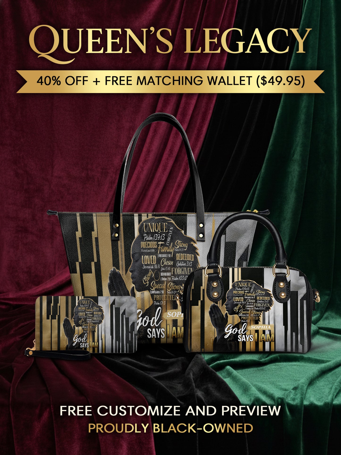 Melaniva "Divine Identity" Tote Bag The Perfect Trio - Melaniva