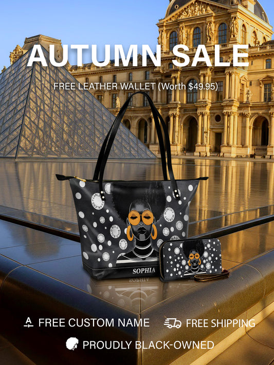 Melaniva Circle of Strength Leather Tote Bag Deal (FREE WALLET)