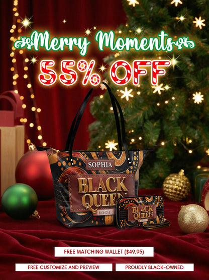 Melaniva Enchanted Queen Leather Tote Bag Deal (FREE WALLET)