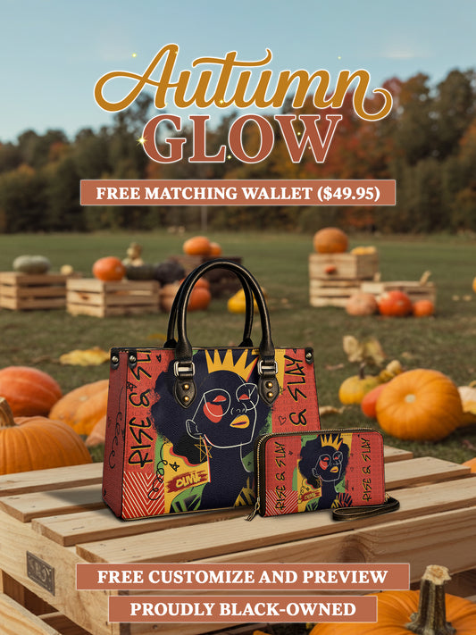 Melaniva Crowned Muse Satchel Red Handbag Deal (FREE WALLET)