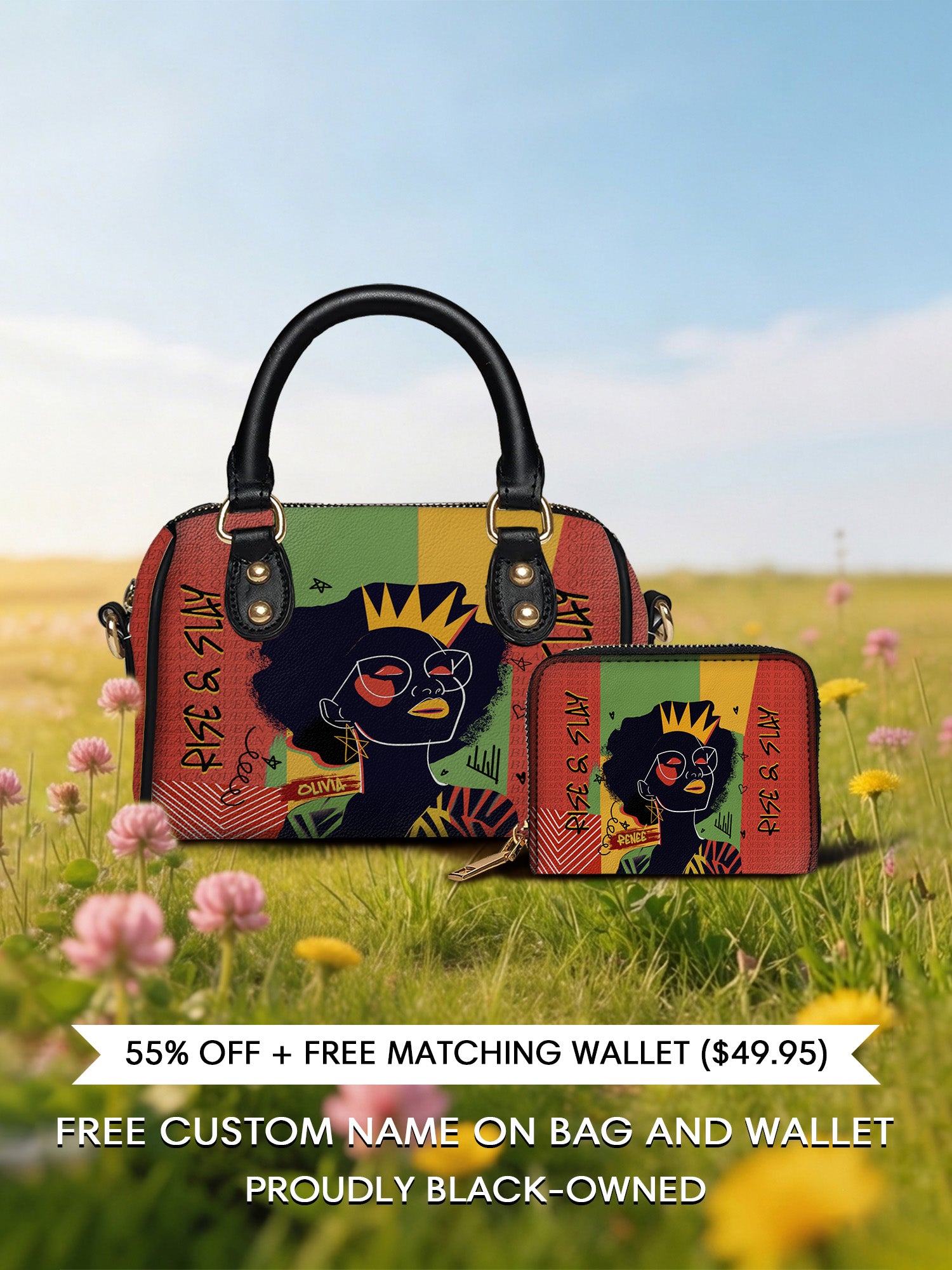 Melaniva Crowned Muse Red Leather Mini Satchel Deal - Melaniva