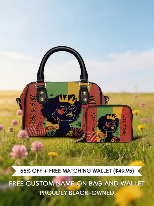 Melaniva Crowned Muse Red Leather Mini Satchel Deal - Melaniva